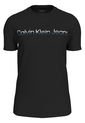 Camiseta Negra Con Logo Institutional Bicolor Calvin Klein de Calvin Klein