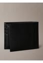 Billetera Negra Plegable De Cuero Calvin Klein de Calvin Klein