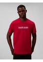 Camiseta Roja Con Estampado De Logo Calvin Klein de Calvin Klein