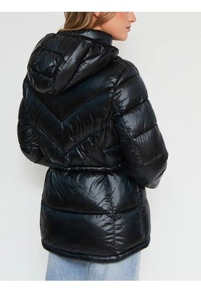 Rompeviento Negro Plegable Con Capota Calvin Klein