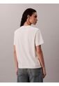 Camiseta Blanca Clásica Con Logo Estampado Calvin Klein de Calvin Klein
