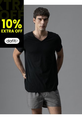Pack Negro De 3 Camisetas Con Cuello V - Cotton Classics Calvin Klein Calvin Klein