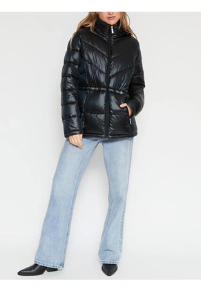 Rompeviento Negro Plegable Con Capota Calvin Klein