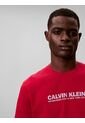 Camiseta Roja Con Estampado De Logo Calvin Klein de Calvin Klein