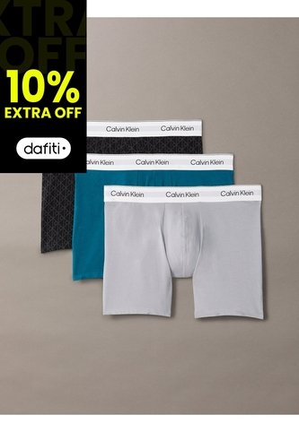Pack Multicolor De 3 Bóxers Sueltos Largos - Icon Cotton Stretch Calvin Klein Calvin Klein