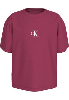 Camiseta Niña Morado Boxy De Algodón Calvin Klein