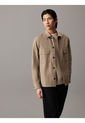 Sobrecamisa Beige De Sarga Boxy Calvin Klein de Calvin Klein