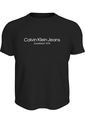 Camiseta Negra Regular Con Logo Institutional Calvin Klein de Calvin Klein