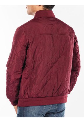 Chaqueta Con Cierre Y Bolsillos Fronta Hombre Vino Tinto Calvin Klein