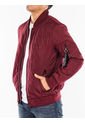 Chaqueta Con Cierre Y Bolsillos Fronta Hombre Vino Tinto Calvin Klein de Calvin Klein