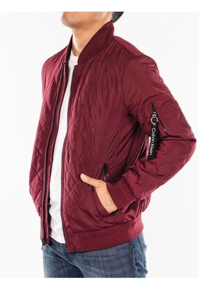 Chaqueta Con Cierre Y Bolsillos Fronta Hombre Vino Tinto Calvin Klein
