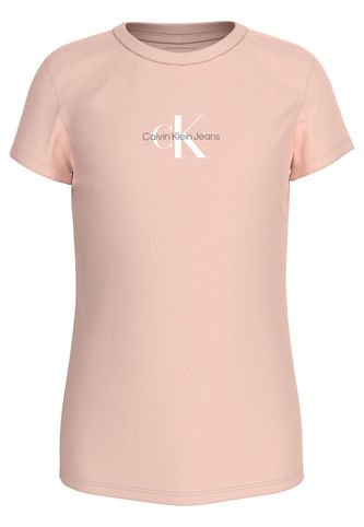 Camiseta Rosada Slim Con Monograma Para Niña Calvin Klein Calvin Klein
