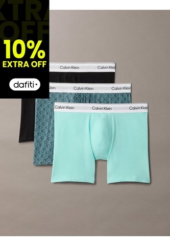 Pack Multicolor De 3 Boxers Sueltos Largos - Icon Cotton Stretch Calvin Klein Calvin Klein