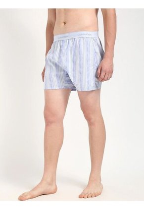 Pantaloneta Celeste De Pijama De Popelín De Algodón Calvin Klein