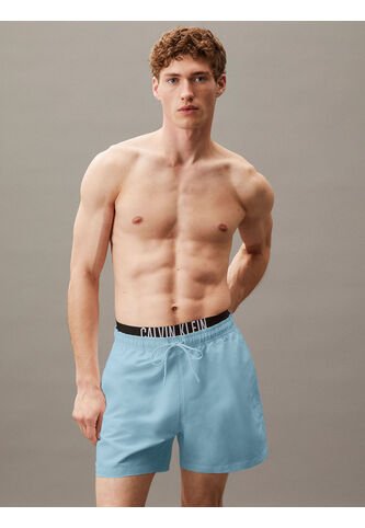 Traje Celeste De Baño Corto Con Cinturilla Doble - Intense Power Calvin Klein Calvin Klein