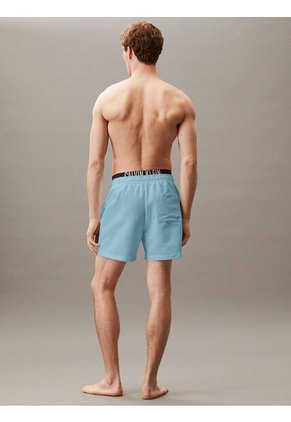 Traje Celeste De Baño Corto Con Cinturilla Doble - Intense Power Calvin Klein
