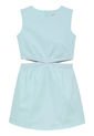 Vestido Azul Minimalista Sin Mangas Con Logo Tape Para Niña Calvin Klein de Calvin Klein