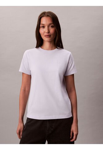 Camiseta Blanca De Algodón Con Logo De Archivo Calvin Klein Calvin Klein