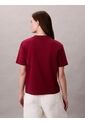 Camiseta Roja Interlock Con Emblema CK Calvin Klein de Calvin Klein