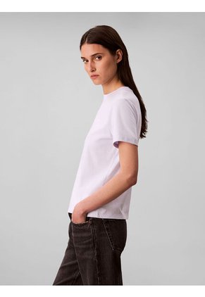 Camiseta Blanca Clásica Con Logo Estampado Calvin Klein