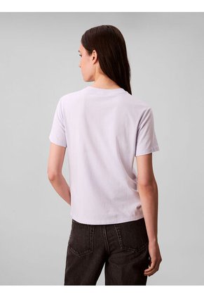 Camiseta Blanca Clásica Con Logo Estampado Calvin Klein