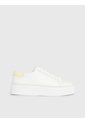 Tenis Blanco Blanco Con Plataforma Y Monograma Calvin Klein de Calvin Klein