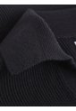 Saco Negro Cropped Con Cuello En V Para Mujer Calvin Klein de Calvin Klein