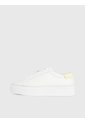 Tenis Blanco Blanco Con Plataforma Y Monograma Calvin Klein de Calvin Klein