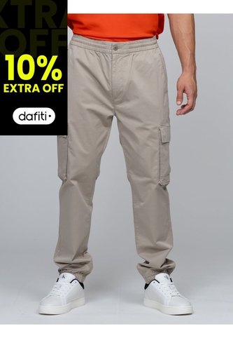 Pantalón Beige Cargo Skinny De Sarga Elástica Calvin Klein Calvin Klein