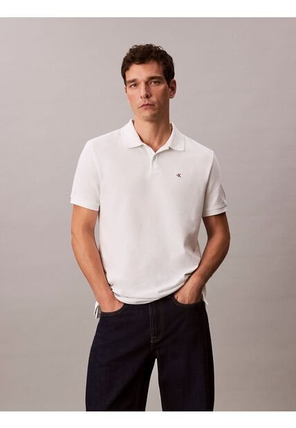 Polo Gris Clásico De Piqué De Algodón Calvin Klein