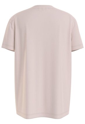 Camiseta Niña Rosada Regular Con Logo Calvin Klein