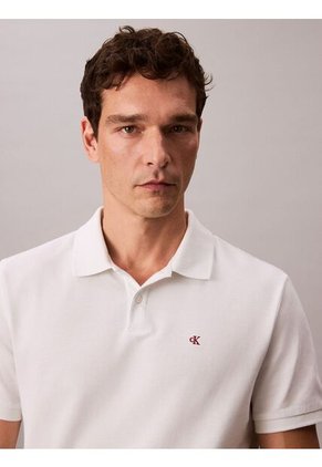 Polo Gris Clásico De Piqué De Algodón Calvin Klein