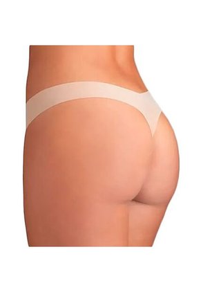 Pantie Tipo Tanga Beige En Microfibra Para Mujer Calvin Klein