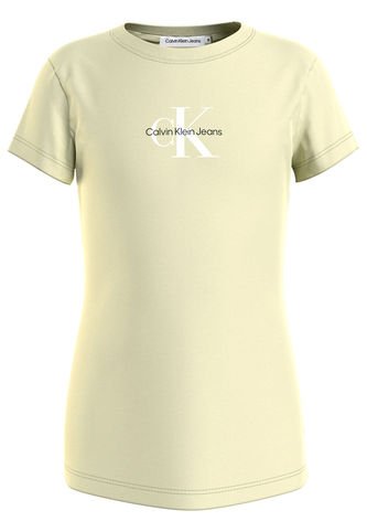 Camiseta Verde Slim Con Monograma Para Niña Calvin Klein Calvin Klein
