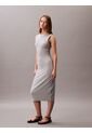 Vestido Gris Midi Sin Mangas Calvin Klein de Calvin Klein