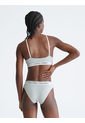 Pantie Tipo Bikini Con Logo Mujer Gris Calvin Klein de Calvin Klein