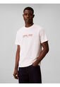 Camiseta Blanca Con Gráfico De Logo Calvin Klein de Calvin Klein