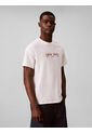 Camiseta Blanca Con Gráfico De Logo Calvin Klein de Calvin Klein