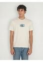 Camiseta Beige Sport Con Mini Monograma Calvin Klein de Calvin Klein