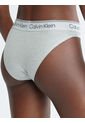Pantie Tipo Bikini Con Logo Mujer Gris Calvin Klein de Calvin Klein