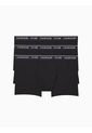 Ropa Interior 3 Pack Low Rise Trunk Algodón Ck One Negro Calvin Klein de Calvin Klein