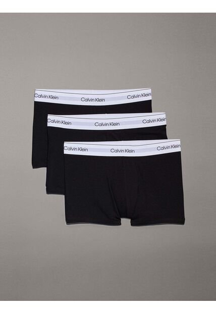 Pack Negro De 3 Bóxers Trunk - Icon Cotton Stretch Calvin Klein