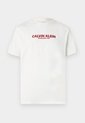 Camiseta Blanca Con Estampado De Logo Calvin Klein de Calvin Klein
