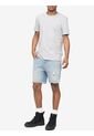 Camiseta Manga Corta Smooth Algodón Solid Hombre G Gris Calvin Klein de Calvin Klein