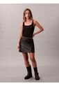 Camiseta Negra De Tirantes Acanalada Con Monograma Calvin Klein de Calvin Klein