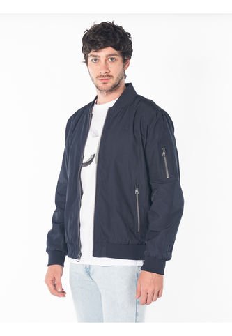Chaqueta Azul Bomber Con Cremallera Calvin Klein Calvin Klein