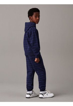 Buzo Azul De Niño Holgado Con Logo Calvin Klein