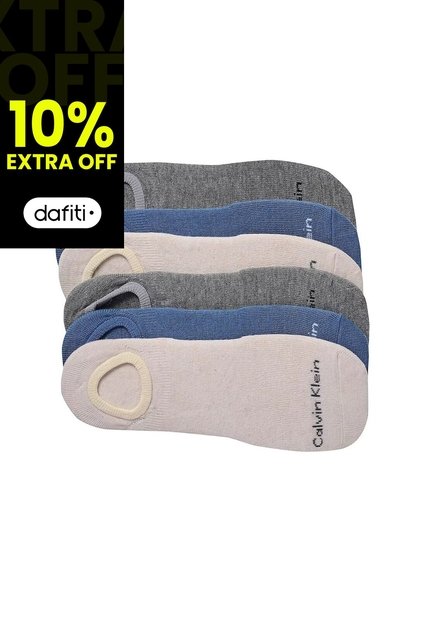 Pack Multicolor De 6 Medias Basic Liner Calvin Klein