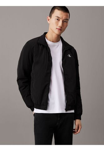 Chaqueta Negra De Nailon Acolchado Con Cremallera Calvin Klein Calvin Klein