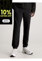 Pantalón Negro De Chándal De Felpa De Algodón Calvin Klein de Calvin Klein